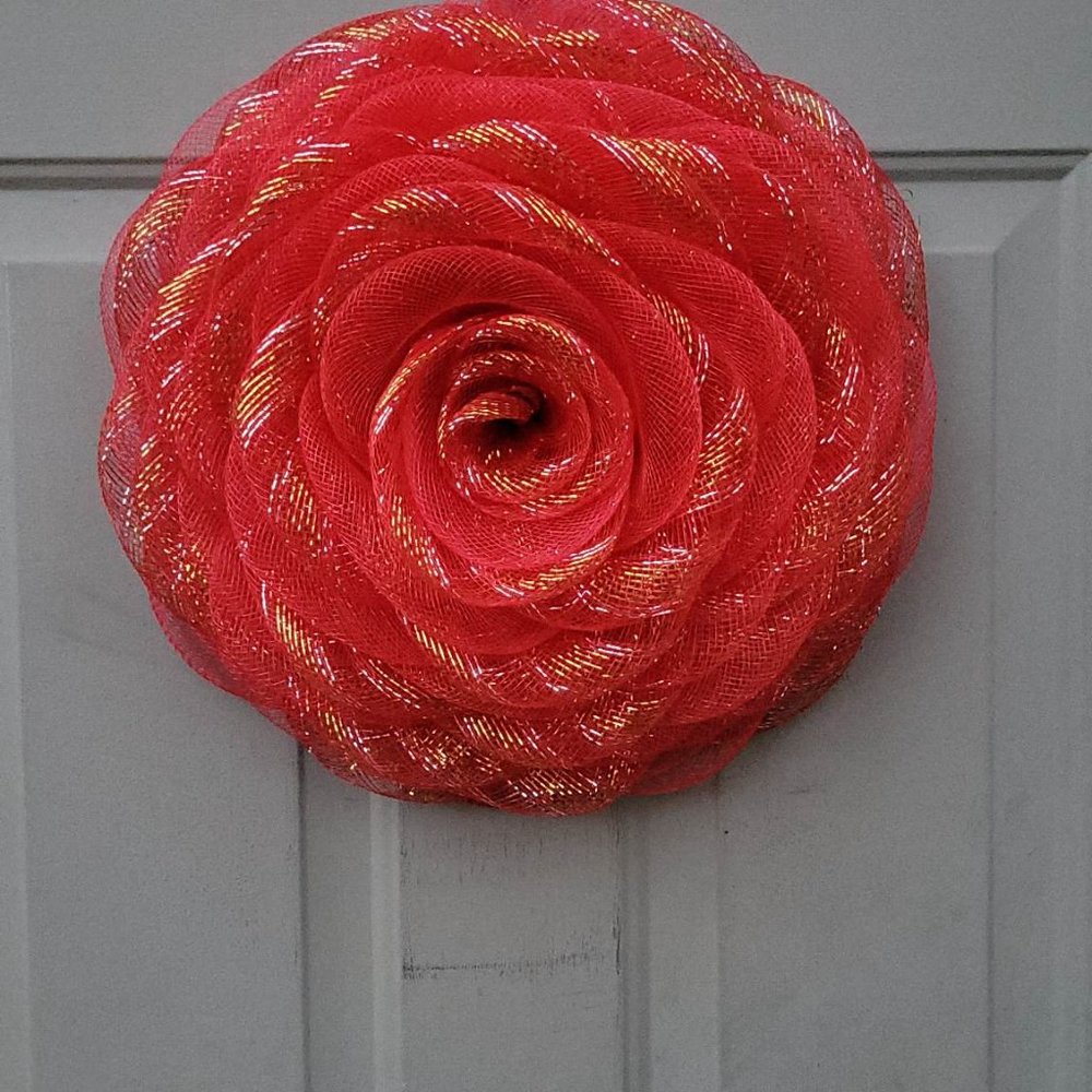 Red ROSE WALL ART - Picture 5 of 5